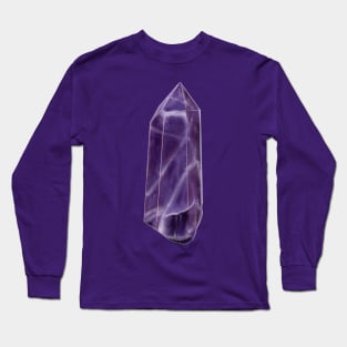 Amethyst Crystal February Birthstone Long Sleeve T-Shirt